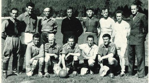 Die allererste Fussballmanschaft des FC Celerina. Foto: Archiv FC Celerina