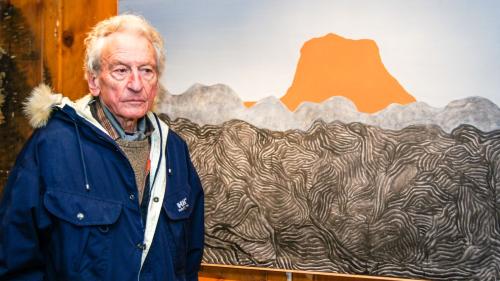 Gian Pedretti, hier anlässlich seiner Ausstellung 2013 im St. Moritzer Château Papillon de Arts, ist nicht mehr. Archivbilder: Jon Duschletta