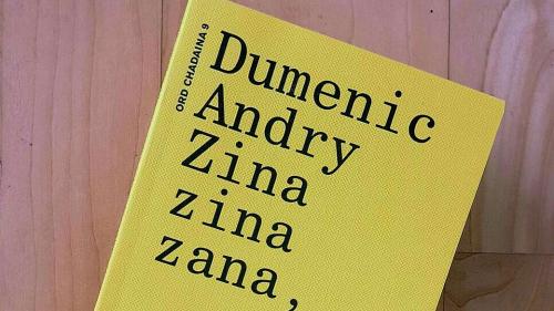 Il frontispizi da la nouva publicaziun da Dumenic Andry. fotografia: mad