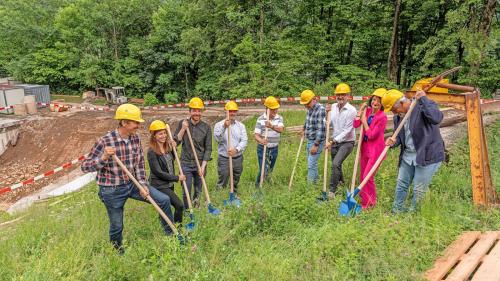 Der Spatenstich ist erfolgt, in zwei Jahren soll das Projekt «Silhouette» abgeschlossen sein. Foto: z. Vfg