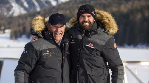 Reto und Tito Gaudenzo leben für den Polo-Sport. Foto: Snow Polo