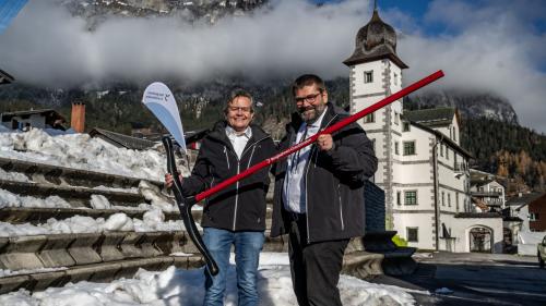 Der neue und der alte Präsident: Markus Moser und Martin Hug. Foto: Daniel Ammann