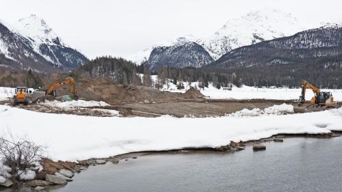 Im Delta der alten Flazmündung bei der Ochsenbrücke entsteht ein Biotop. Foto: Reto Stifel